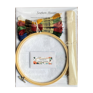 Southern Flowers Embroidery Kit