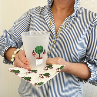Patriotic Topiary Shatterproof Cups