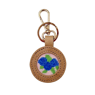 Hydrangea Blue Key Fob Needlepoint Kit