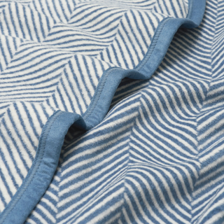 Harborview Herringbone Cornflower Blanket