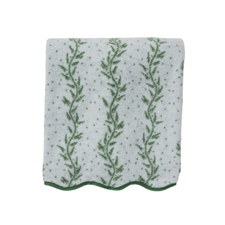 Patterned Scallop Bath Towel