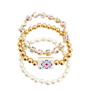 Mahjong Stretch Bracelet Stack