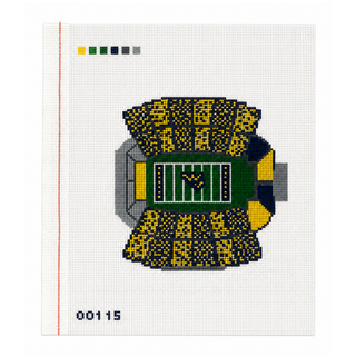 WVU Stadium Needlepoint Canvas