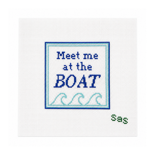 Meet Me at the Boat Needlepoint Canvas