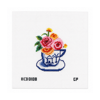 Tea for Two Needlepoint Canvas