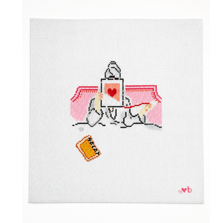Rather Be Stitching Needlepoint Canvas