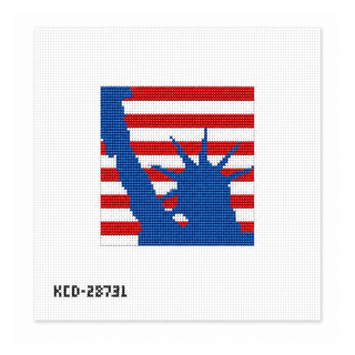 Statue of Liberty Square Needlepoint Canvas