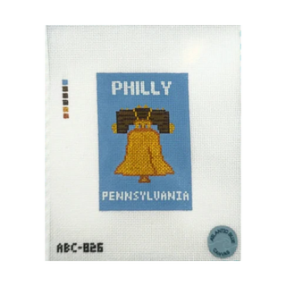 Philly Travel Book Needlepoint Canvas
