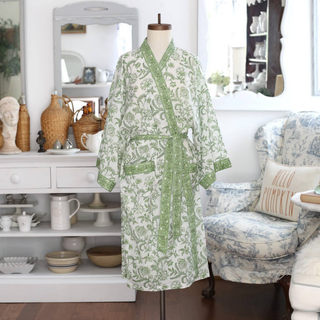 Lilibet Green Kimono Robe