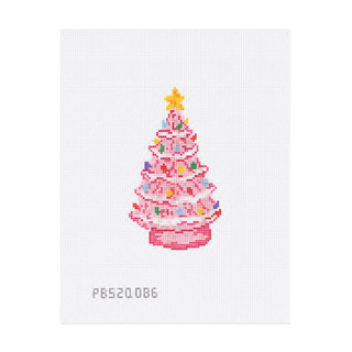 Pink Tree Needlepoint Canvas