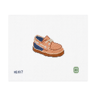 Baby’s First Boat Shoe Needlepoint Canvas