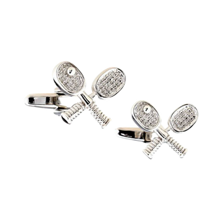 Tennis Racquet & Ball Cufflinks