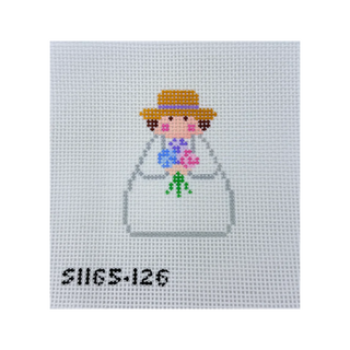 Hydrangea Angel Needlepoint Canvas