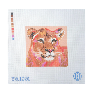 Mini Lioness Needlepoint Canvas