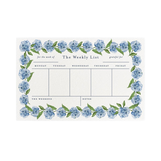 Hydrangea Weekly Planner Notepad