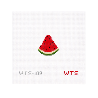 Mini Watermelon Slice Needlepoint Canvas