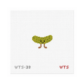 Mini Pickle Needlepoint Canvas