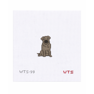 Mini Pug Needlepoint Canvas