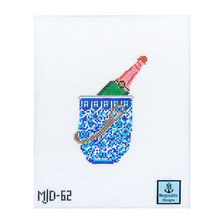 Ginger Jar Champagne Bucket Needlepoint Canvas