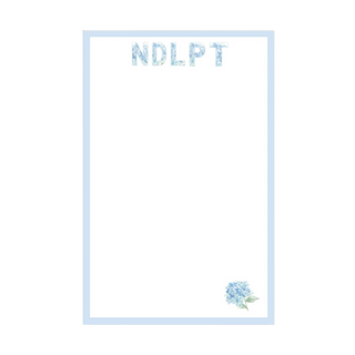 Watercolor Hydrangea Needlepoint Notepad