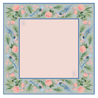 Songbird Bloom Mahjong Mat