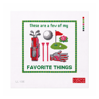 These Are a Few of My Favorite Things Needlepoint Canvas