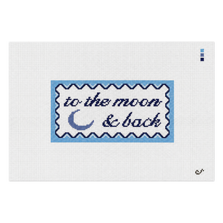 To the Moon and Back Needlepoint Canvas