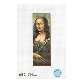 Mona Lisa Bookmark Needlepoint Canvas