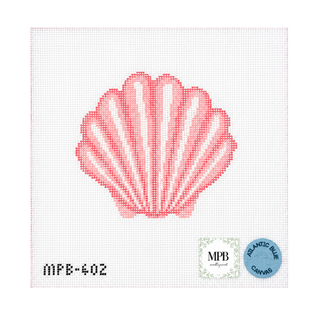 Pink Shell Needlepoint Canvas
