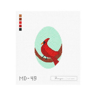 Mini Cardinal Needlepoint Canvas