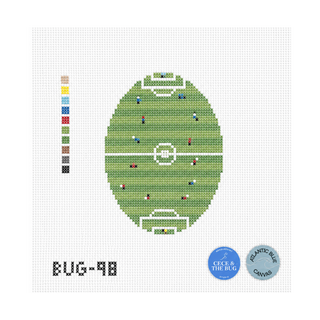 Soccer from Above Needlepoint Canvas