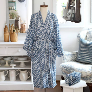 Charlotte Indigo Kimono Robe