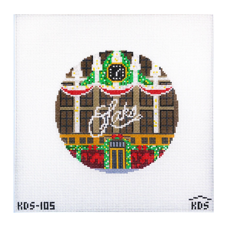 Saks Round Needlepoint Canvas