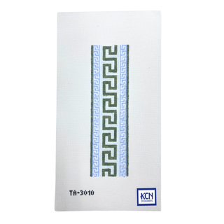 Greek Key Key Fob Needlepoint Canvas