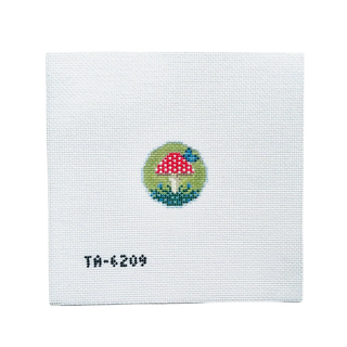 Fly Agaric Key Fob Needlepoint Canvas