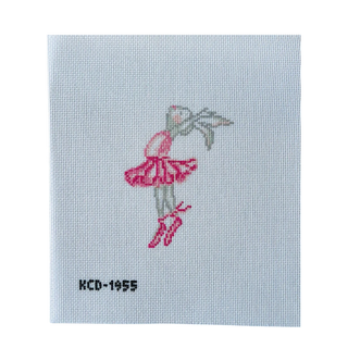 Stretching Ballet Bunny Needlepoint Canvas