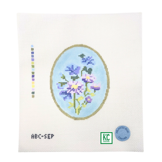 Birth Flowers: September Needlepoint Canvas