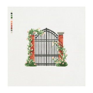Garden Gate Needlepoint Canvas