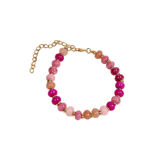 Pretty Pinks Stone Candy Bracelet