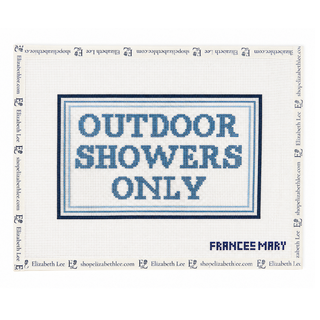 Outdoor Showers Only Needlepoint Canvas