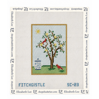 Chinoiserie Silk Screen Needlepoint Canvas