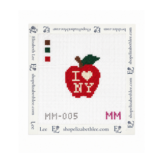 I Heart NY Mini Needlepoint Canvas