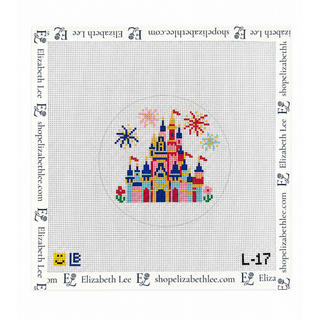 Spring Castle Needlepoint Canvas