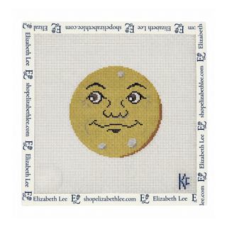 Vintage Halloween Man in the Moon Needlepoint Canvas