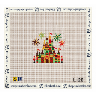 Holiday Castle Needlepoint Canvas