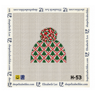 Christmas Trees Beanie Needlepoint Canvas