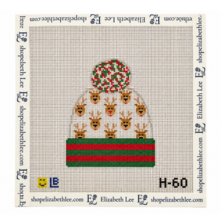 Reindeer Beanie Needlepoint Canvas