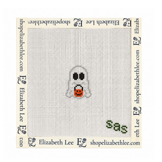 Mini Trick or Treat Ghost Needlepoint Canvas