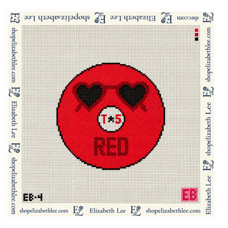 Red Vinyl Needlepoint Canvas