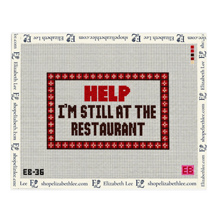 Still at the Restaurant Needlepoint Canvas